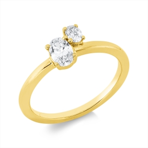 Ring  18kt Gelbgold mit 0,43ct Diamanten
