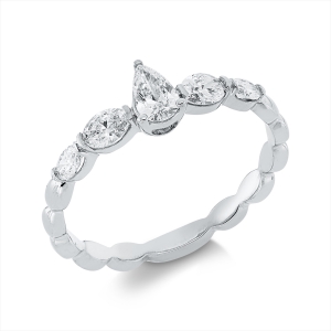 Solitaire Ring  18kt Gelbgold mit 0,55ct Diamanten