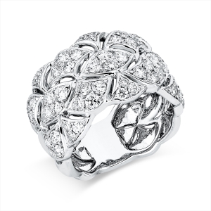 Ring  18kt Weißgold mit 2,19ct Diamanten