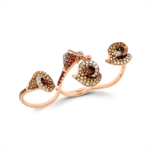 Ring 18 kt RG Blume/Blumen