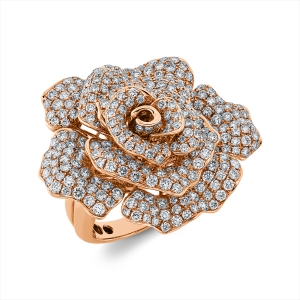 Ring 18 kt RG Blume/Blumen