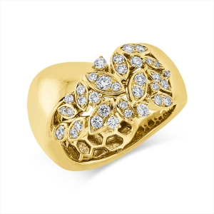 Ring  18kt Gelbgold mit 0,56ct Diamanten