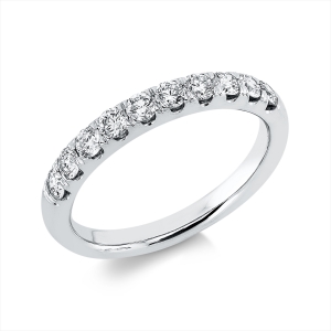 Memoire halb Ring  18kt Weißgold mit 0,56ct Diamanten