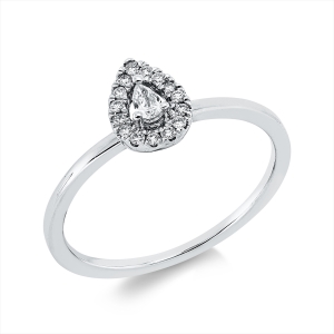 Ring 18 kt WG Tropfen