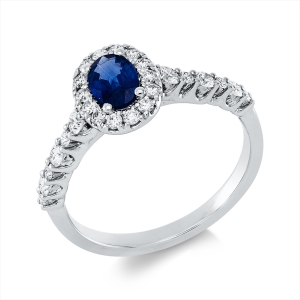 Ring 4er-Krappe 18 kt WG