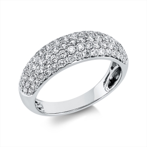 Pavé Ring  18kt Weißgold mit 1,05ct Diamanten