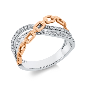 Ring 18 kt WG+RG