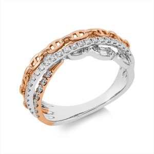 Ring 18 kt WG+GG