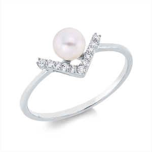 Ring  18kt Gelbgold mit 0,09ct Diamanten