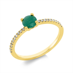 Ring 4er-Krappe 18 kt GG