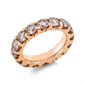 Infinity Memoire Ring  18kt Rotgold Premium Edition mit 5,28ct Diamanten