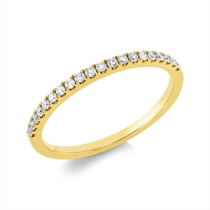 Memoire halb Ring  18kt Gelbgold mit 0,17ct Diamanten