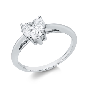 Solitaire Ring  18kt Weißgold GIA 1233526643 mit 0,80ct Diamanten