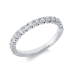 Memoire halb Ring  18kt Weißgold mit 0,56ct Diamanten