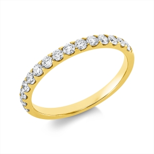 Memoire halb Ring  18kt Gelbgold mit 0,50ct Diamanten