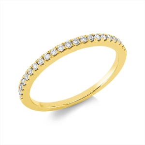 Memoire halb Ring  18kt Gelbgold mit 0,18ct Diamanten