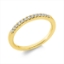 Memoire halb Ring  18kt Gelbgold mit 0,15ct Diamanten