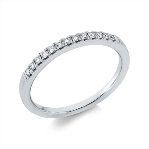 Memoire halb Ring  18kt Gelbgold mit 0,15ct Diamanten