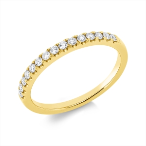 Memoire halb Ring  18kt Gelbgold mit 0,25ct Diamanten