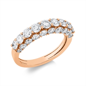 Ring  18kt Rotgold mit 2,24ct Diamanten