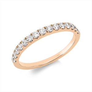 Memoire halb Ring  18kt Gelbgold mit 0,43ct Diamanten