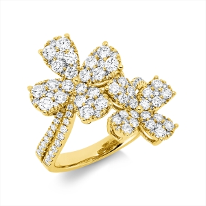 Ring  18kt Gelbgold mit 1,45ct Diamanten