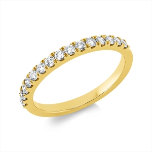 Memoire halb Ring  18kt Gelbgold mit 0,37ct Diamanten