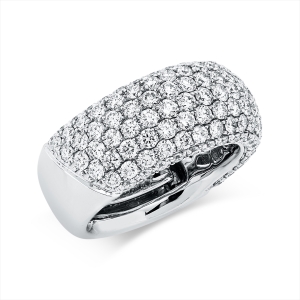 Pavé Ring  18kt Weißgold mit 2,97ct Diamanten