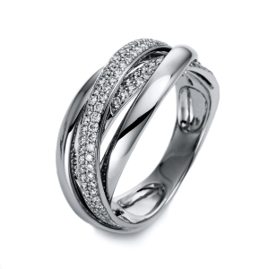 Pavé Ring  18kt Weißgold mit 1,25ct Diamanten