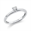 Solitaire Ring 4er-Krappe 950PL Platin mit 0,20ct Diamanten