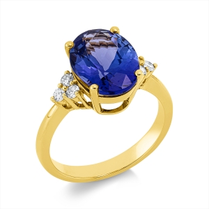 Ring 4er-Krappe 18 kt GG