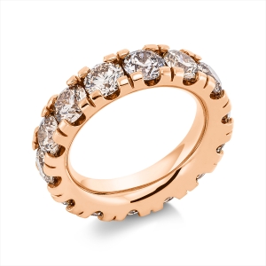 Infinity Memoire Ring  18kt Rotgold mit 8,16ct Diamanten