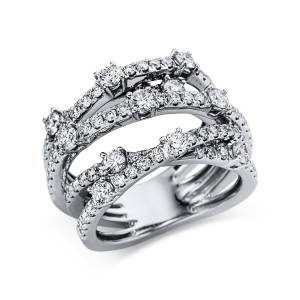 Pavé Ring  18kt Weißgold mit 1,98ct Diamanten