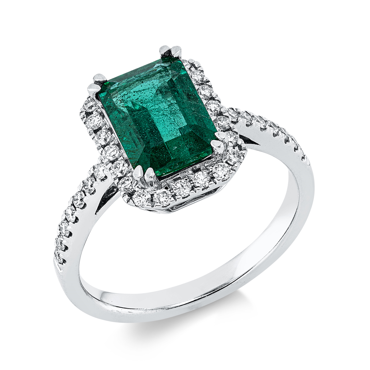 Ring 4er-Krappe 18 kt WG