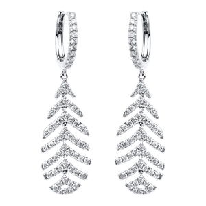 Ohrschmuck  18kt Weißgold mit 1,22ct Diamanten