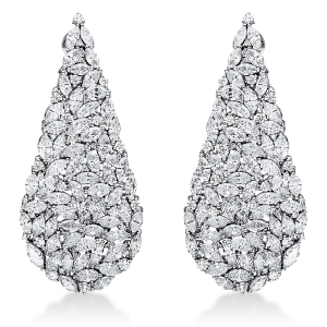 Ohrschmuck 18 kt WG Tropfen