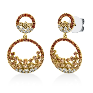 Ohrschmuck 18 kt GG+WG