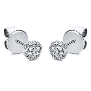 Pavé Ohrstecker  18kt Weißgold mit 0,21ct Diamanten
