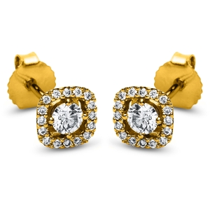 Ohrstecker 4er-Krappe 18 kt GG