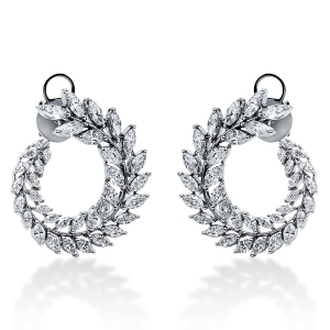 Ohrstecker  18kt Weißgold mit 4,89ct Diamanten