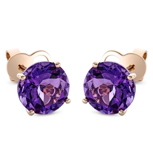 Ohrstecker 4er-Krappe 18 kt RG, Sicherheitsverschluss