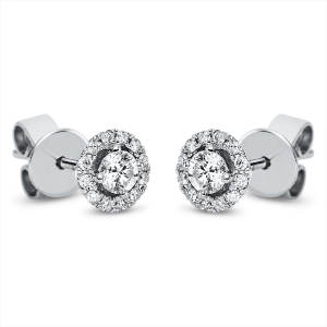 Ohrstecker 4er-Krappe 18 kt RG