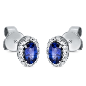 Ohrstecker 4er-Krappe 18 kt WG