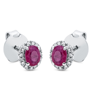 Ohrstecker 4er-Krappe 18 kt WG