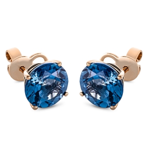 Ohrstecker 4er-Krappe 18 kt RG, Sicherheitsverschluss