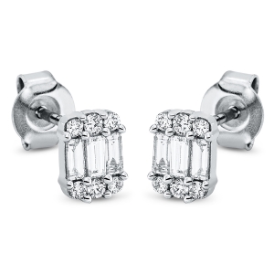 Ohrstecker 18 kt GG+WG