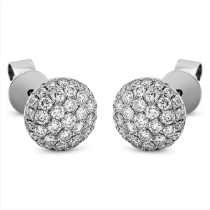 Pavé Ohrstecker  18kt Gelbgold mit 0,73ct Diamanten