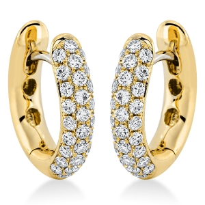 Pavé Creolen  18kt Gelbgold mit 0,56ct Diamanten