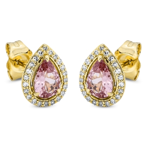 Ohrstecker 3er-Krappe 18 kt GG