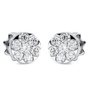 Ohrstecker 18 kt WG Kreis